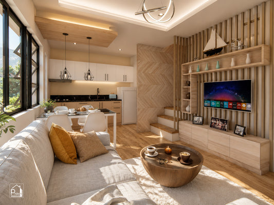 Antlia Basic Kit | 55 sqm 2 Bedroom Small House Design with Balcony Floor Plan (Digital Download)