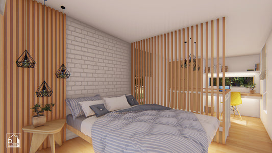 Clover Fullplan Kit | 30 sqm One Bedroom Small House Design Plans (DIGITAL DOWNLOAD)