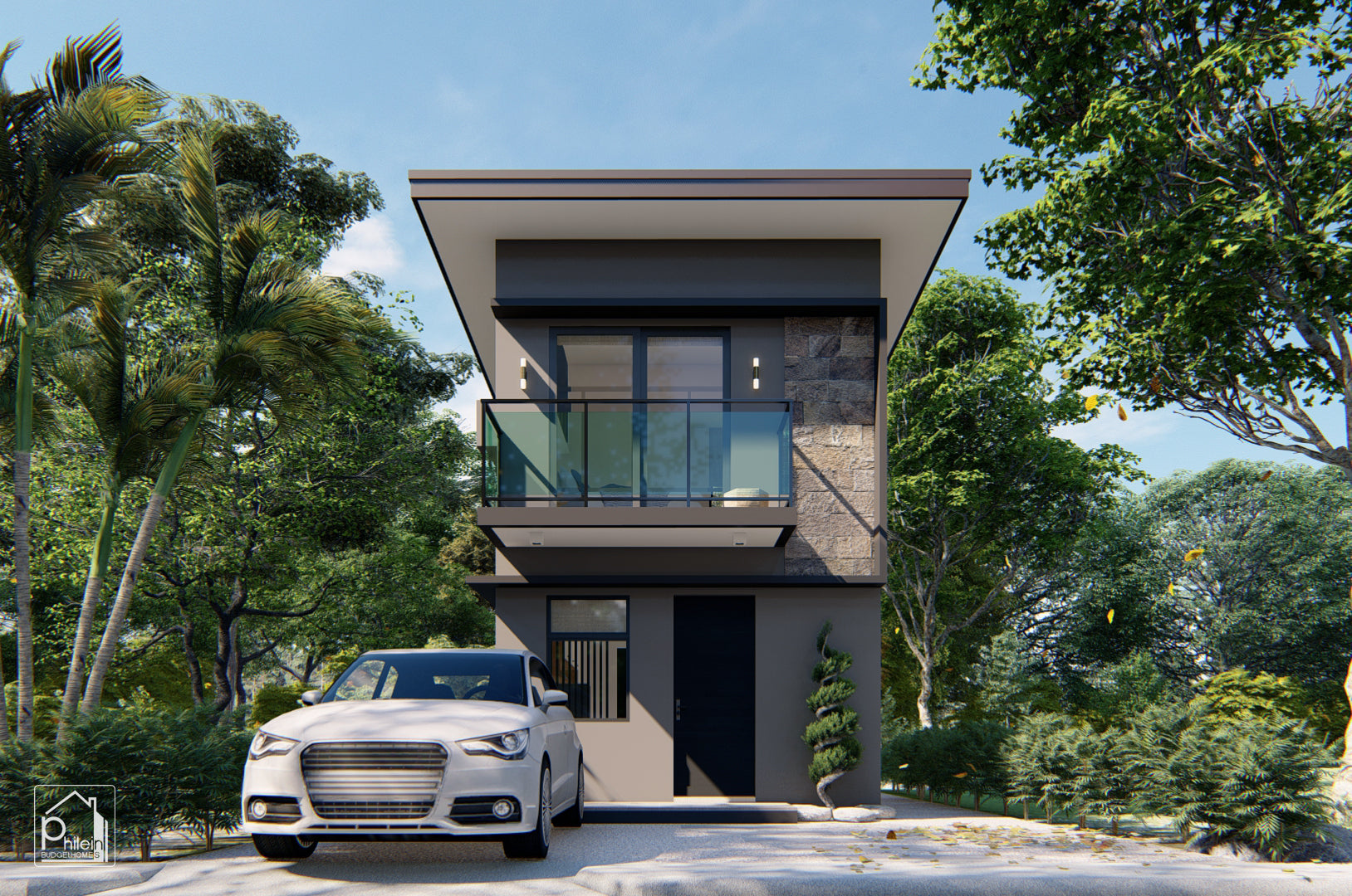 Calix Basic Kit | 4 X 5m Two Bedroom Small House Design Floor Plan (DIGITAL DOWNLOAD)