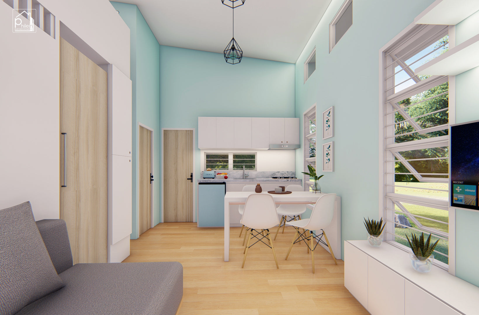 Azalea Basic Kit | 5 x 5m Small House Design with Loft Floor Plan  (DIGITAL DOWNLOAD)