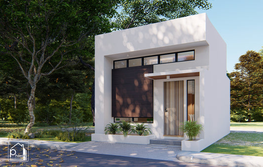 Cassia Basic Kit | 43sqm Small House Design with Loft Floor Plan (DIGITAL DOWNLOAD)