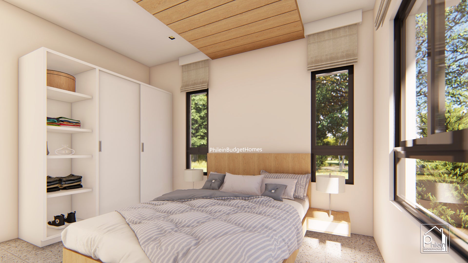 Lotus Basic Kit | 64sqm Two Bedroom Small House with Roof Deck Floor Plan (Digital Download)