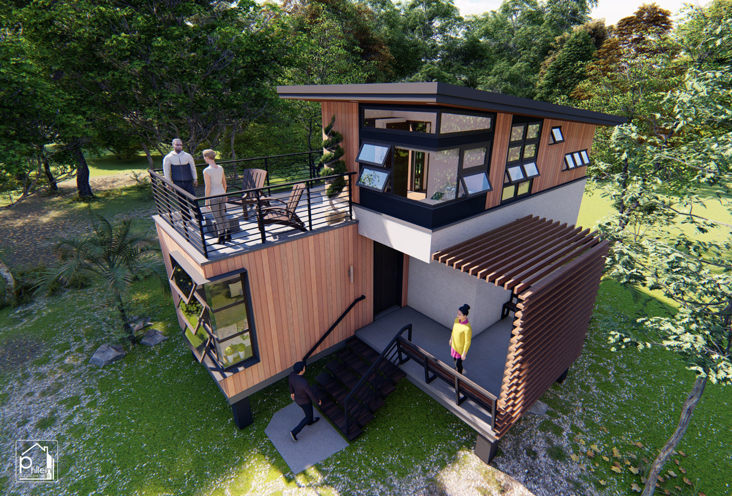 Caelum 2.0 Layout Kit | 3 Bedroom Elevated Modern Farmhouse Design Floor Plan & Elevations (Digital Download)