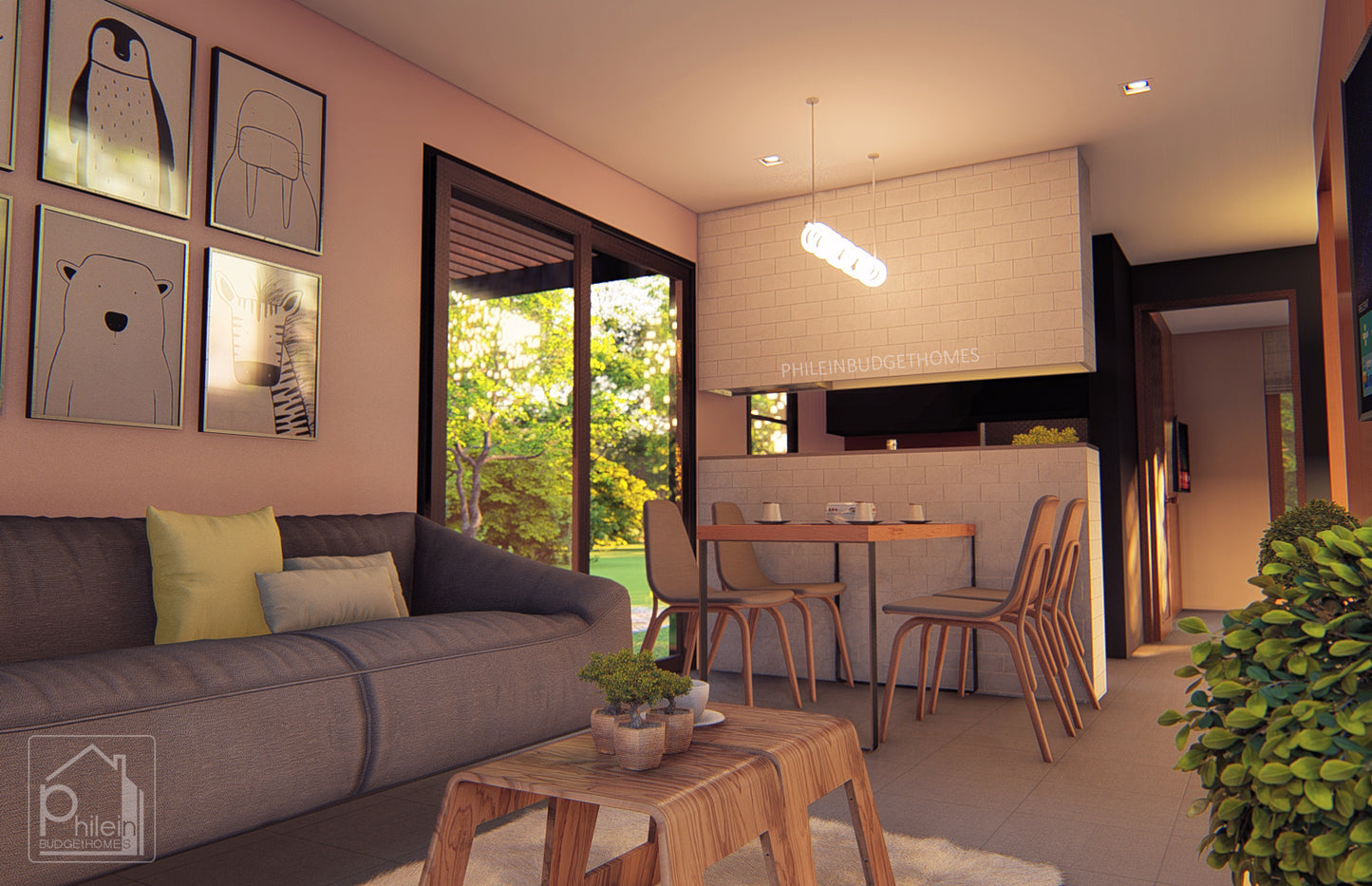 Caelum Basic Kit | 52 sqm 2 Bedroom Modern Farmhouse Floor Plan (Digital Download)