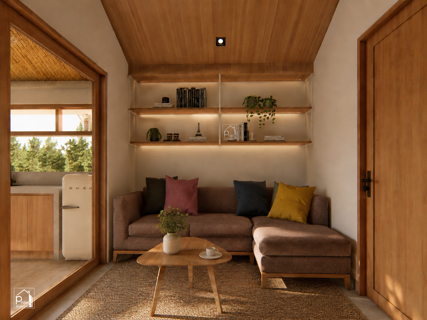 Cecil Fullplan Kit | 33 sqm One Bedroom Simple Farmhouse Plans (DIGITAL DOWNLOAD)