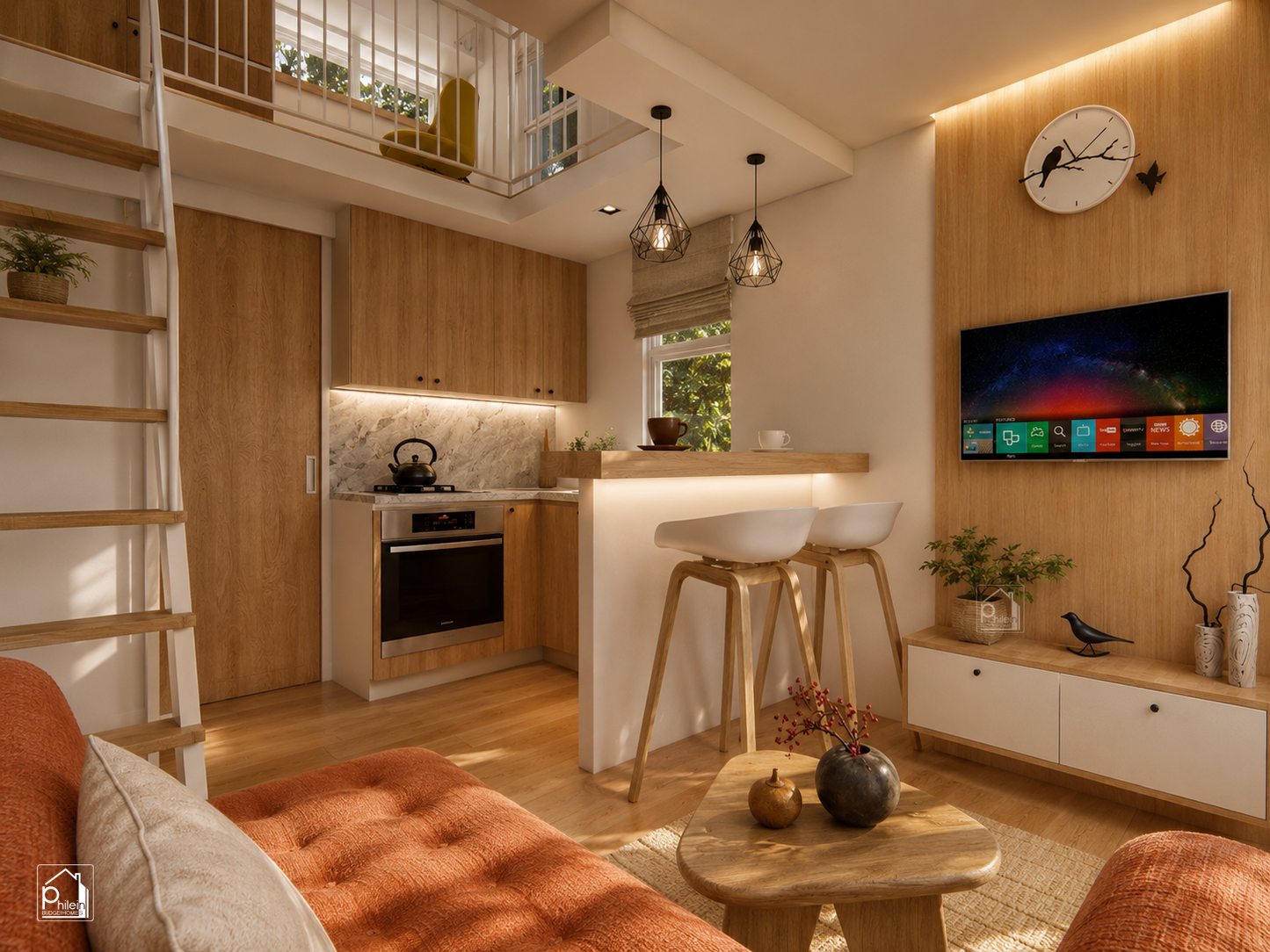 Clover Fullplan Kit | 30 sqm One Bedroom Small House Design Plans (DIGITAL DOWNLOAD)