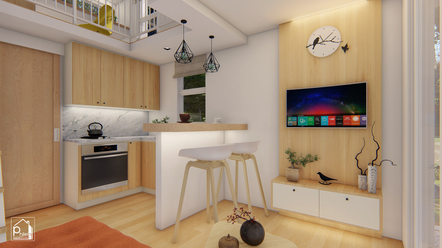 Clover Basic Kit | 30sqm Small House Design Plan (DIGITAL DOWNLOAD)