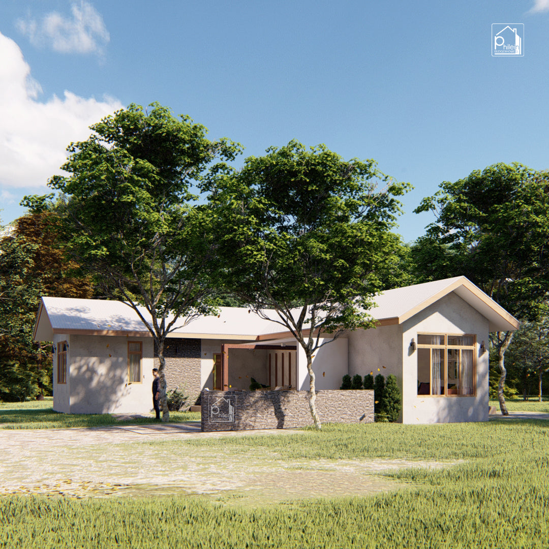 Magda Layout Kit | 78sqm L-Shape 3 Bedroom Small House Plan & Elevations (DIGITAL DOWNLOAD)