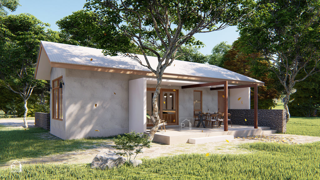 Magda Layout Kit | 78sqm L-Shape 3 Bedroom Small House Plan & Elevations (DIGITAL DOWNLOAD)