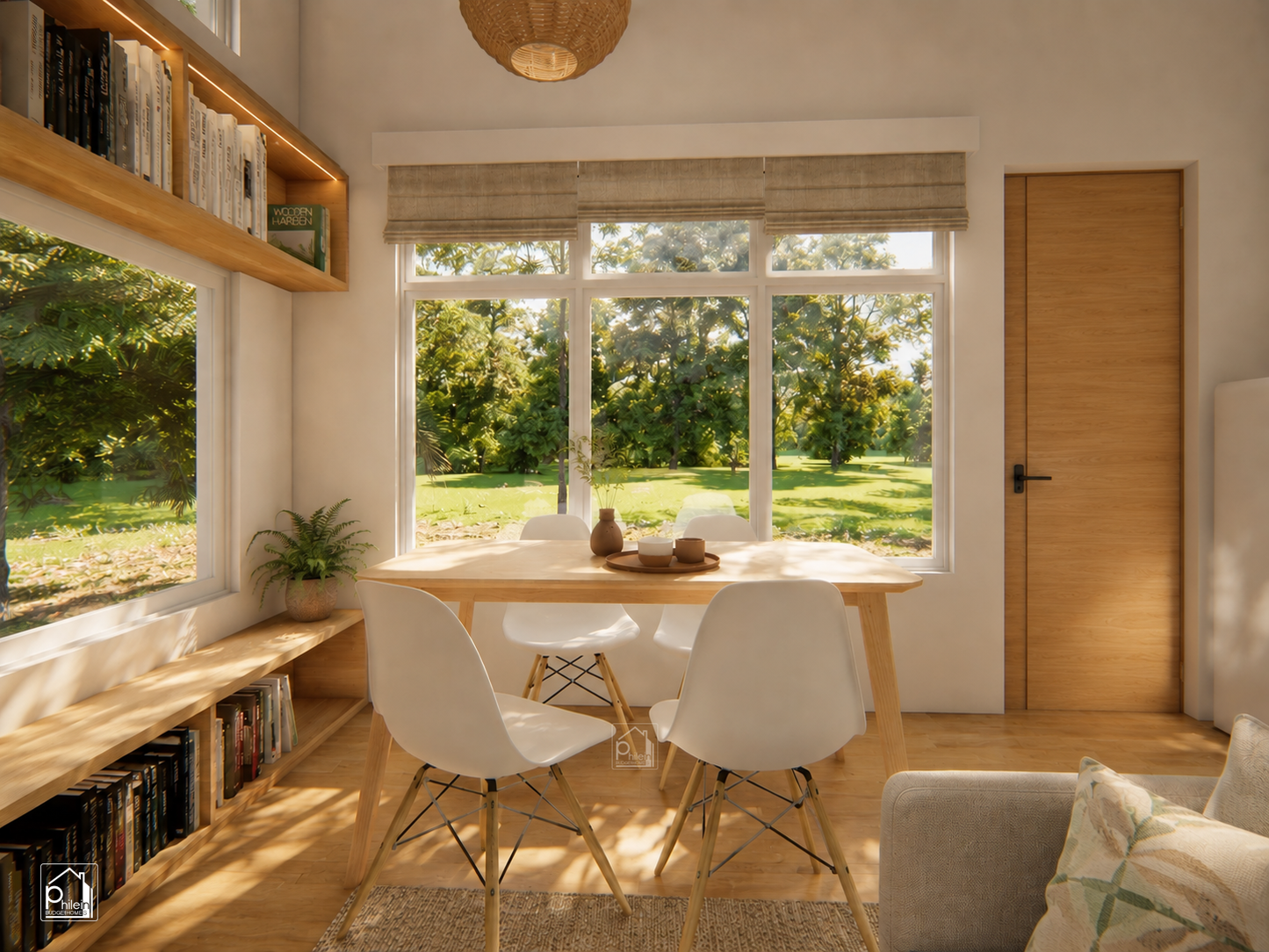 Florian Basic Kit | 50sqm Two Bedroom House with Loft Floor Plan (DIGITAL DOWNLOAD)