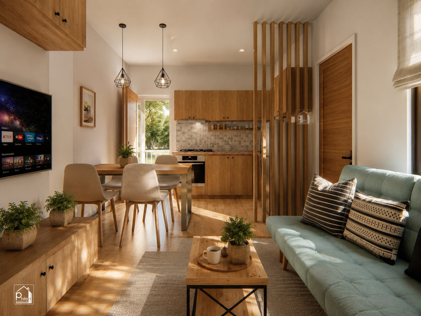 Freesia Basic Kit | 30sqm One Bedroom Small House Design with Modern Interior Floor Plan (DIGITAL DOWNLOAD)