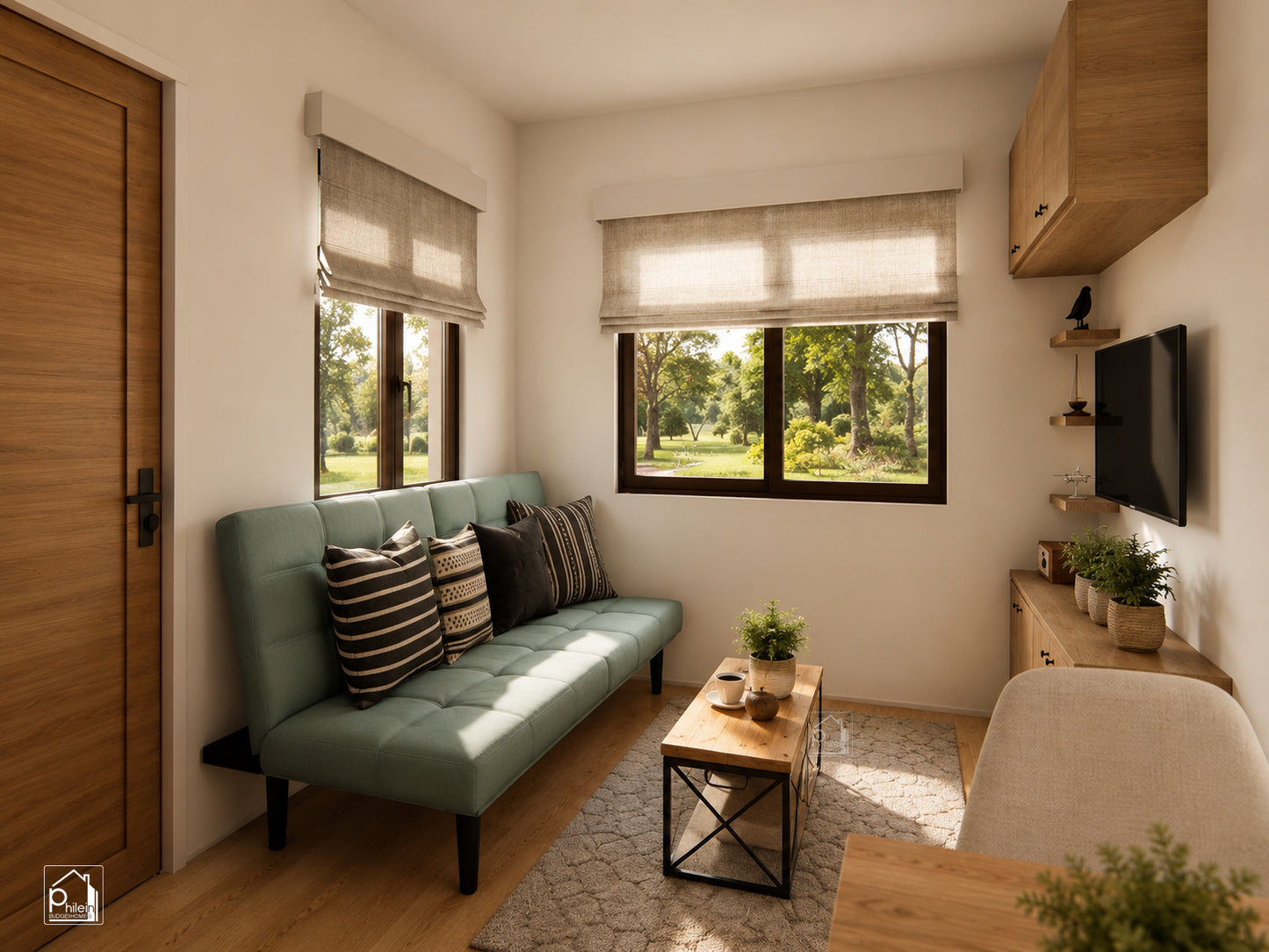 Freesia Basic Kit | 30sqm One Bedroom Small House Design with Modern Interior Floor Plan (DIGITAL DOWNLOAD)