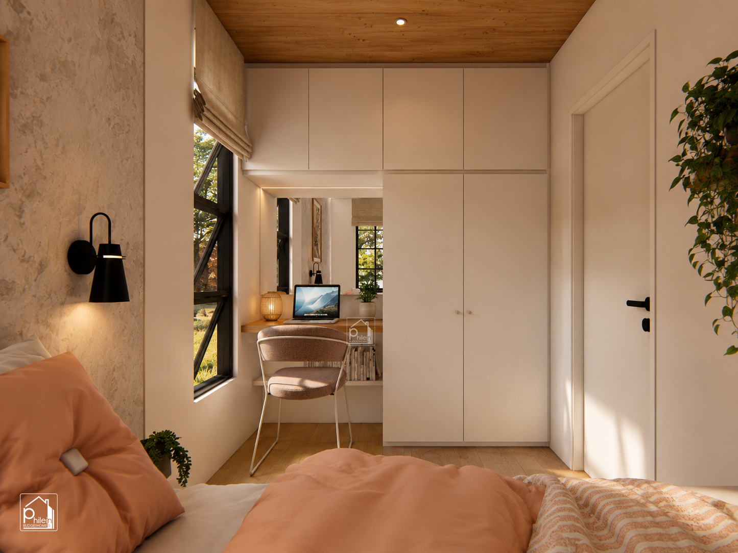 Jun Basic Kit | 30sqm One Bedroom Tiny House and a Loft Floor Plan (Instant Download)