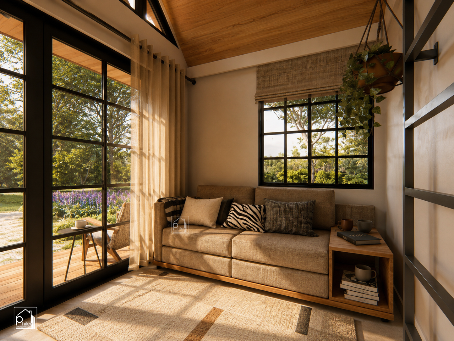 Jun Basic Kit | 30sqm One Bedroom Tiny House and a Loft Floor Plan (Instant Download)