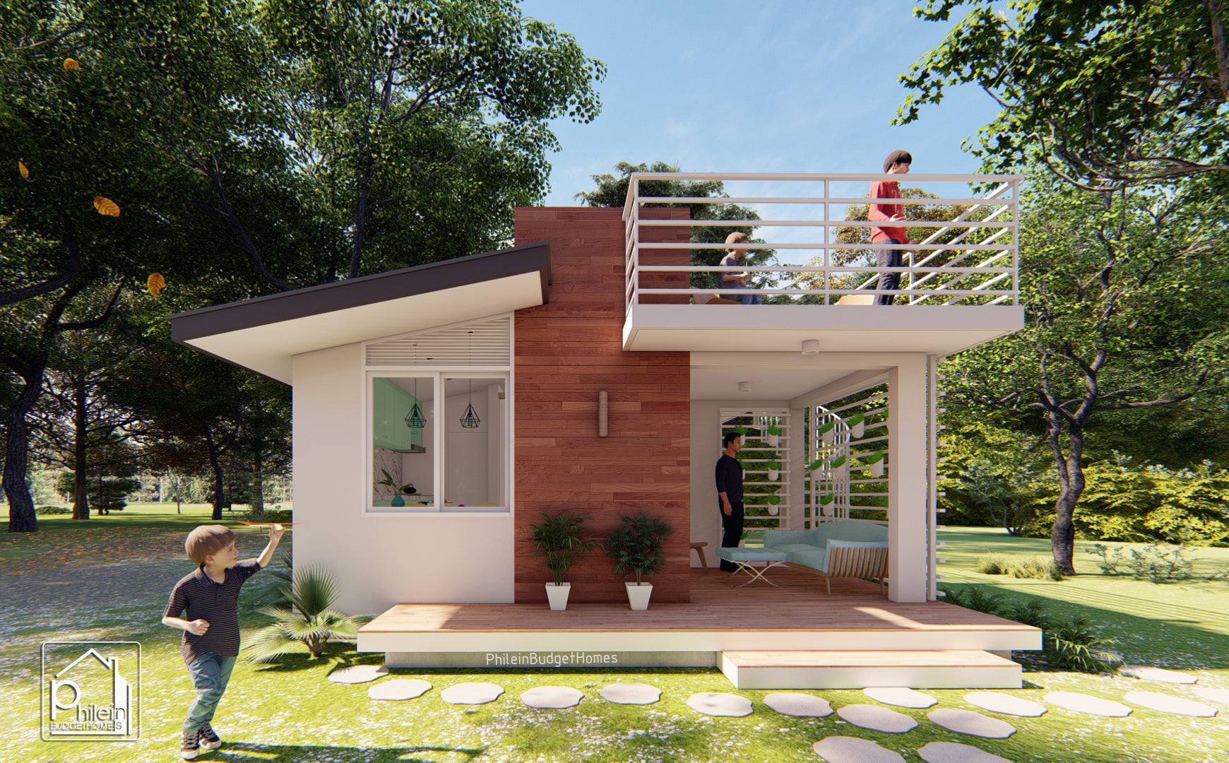 Aster Basic Kit | 20sqm One Bedroom Small House with Roof Deck Floor Plan (DIGITAL DOWNLOAD)