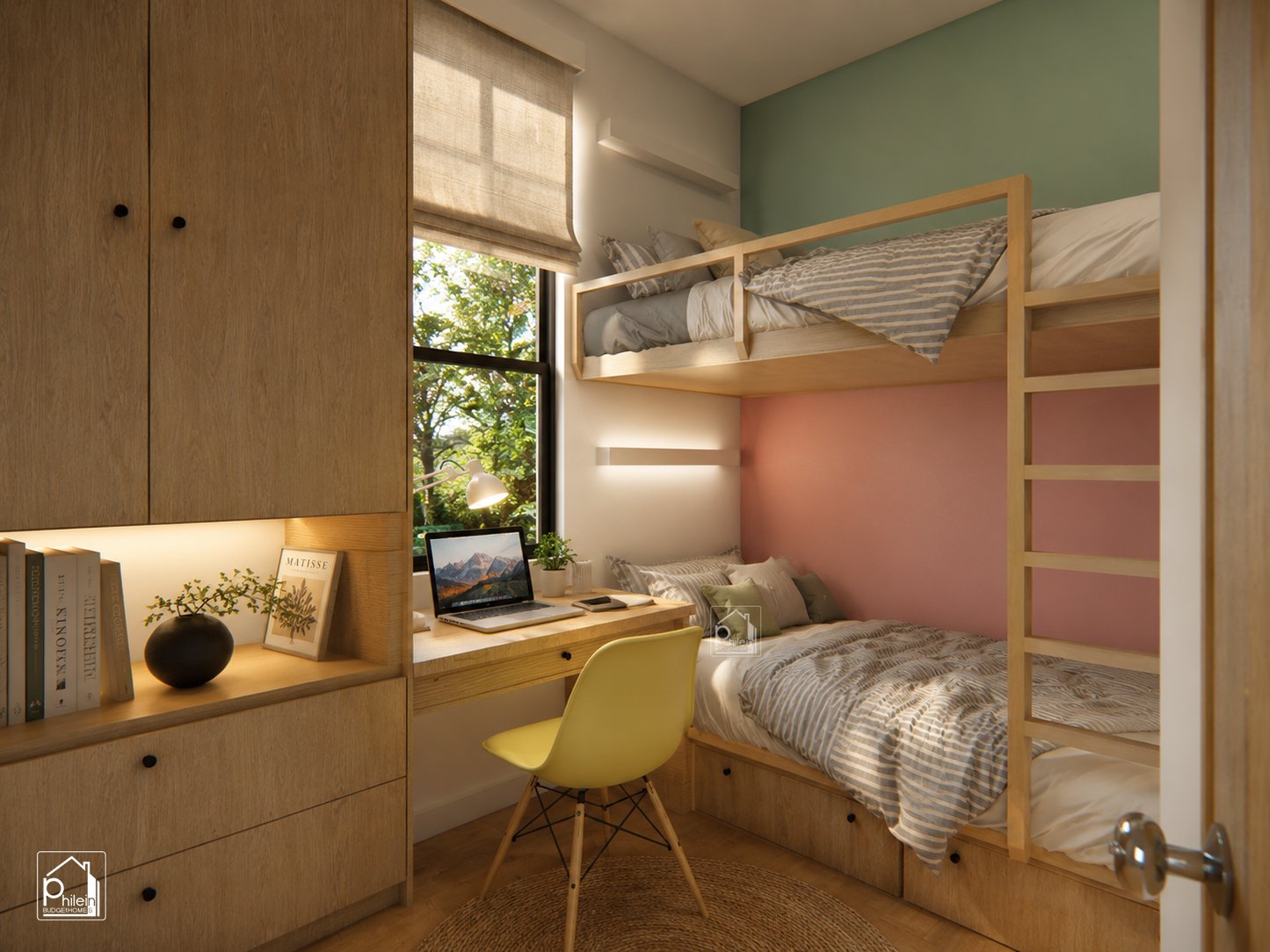 Poppy Basic Kit | 48sqm 2 Bedroom Modern Small House Floor Plan (Digital Download)