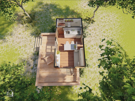 Gladiolus 2.0 Basic Kit | 24sqm Tiny House with Loft Floor Plan (DIGITAL DOWNLOAD)