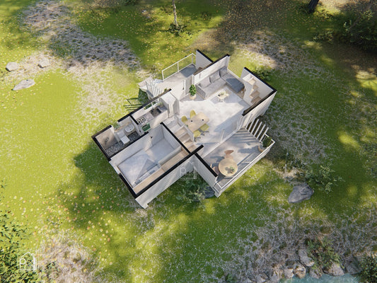 Jasmine 2.0 Basic Kit | 61sqm Modern Small House with 2 Lofts, Floor Plan (Digital Download)
