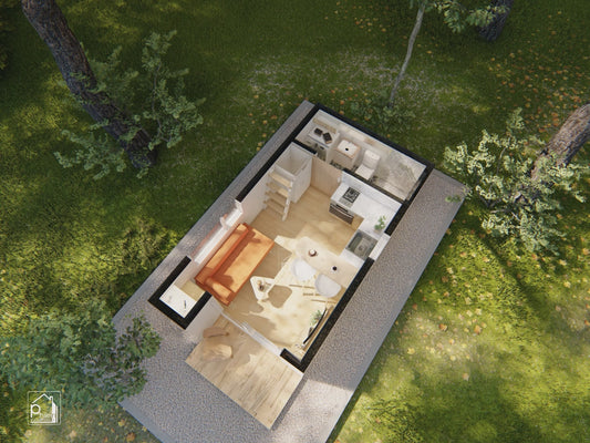 Clover Basic Kit | 30sqm Small House Design Plan (DIGITAL DOWNLOAD)