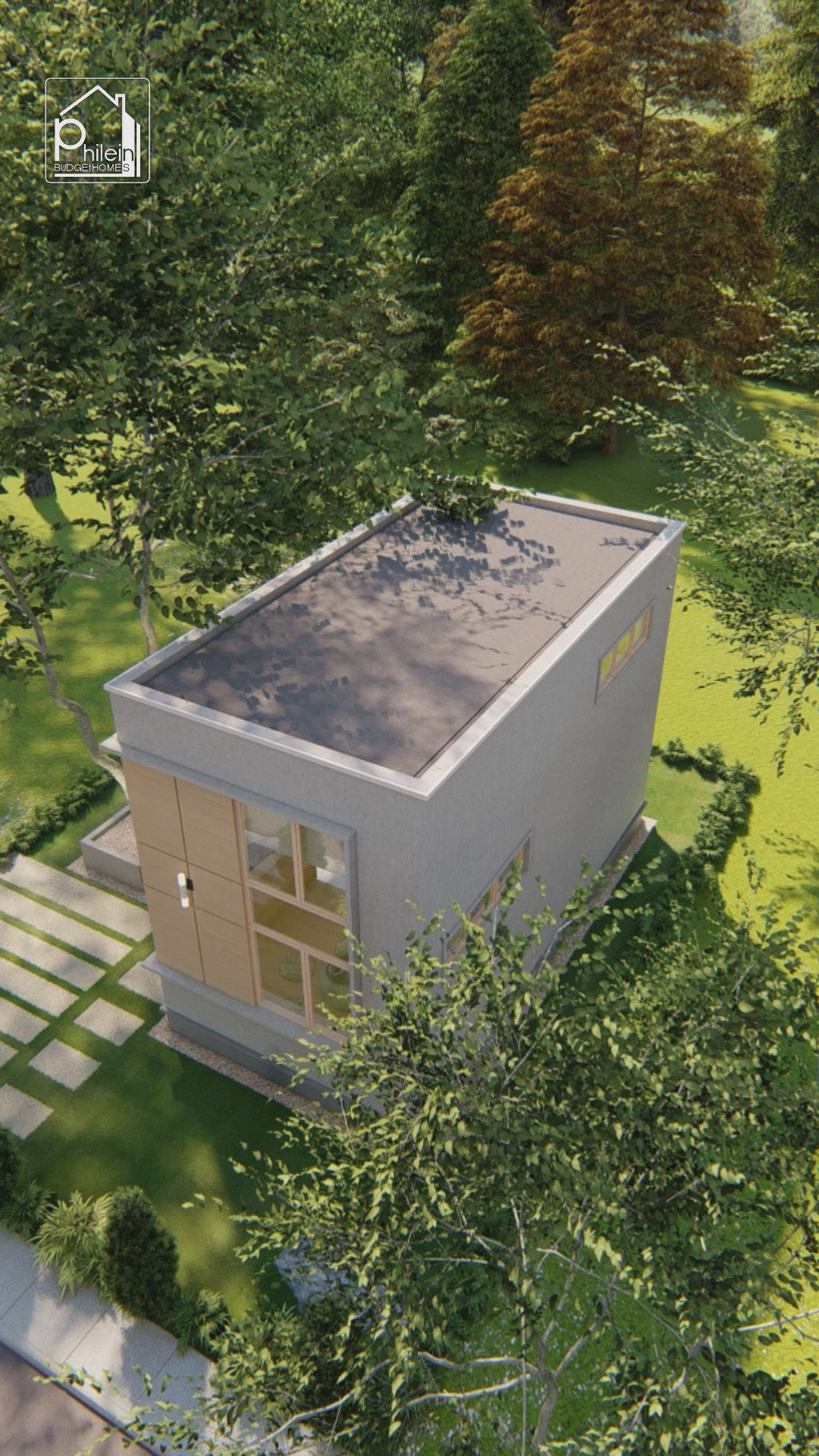 Snow Drop Layout Kit | 36sqm Modern Tiny House Design Floor Plan & Elevations (Digital Download)