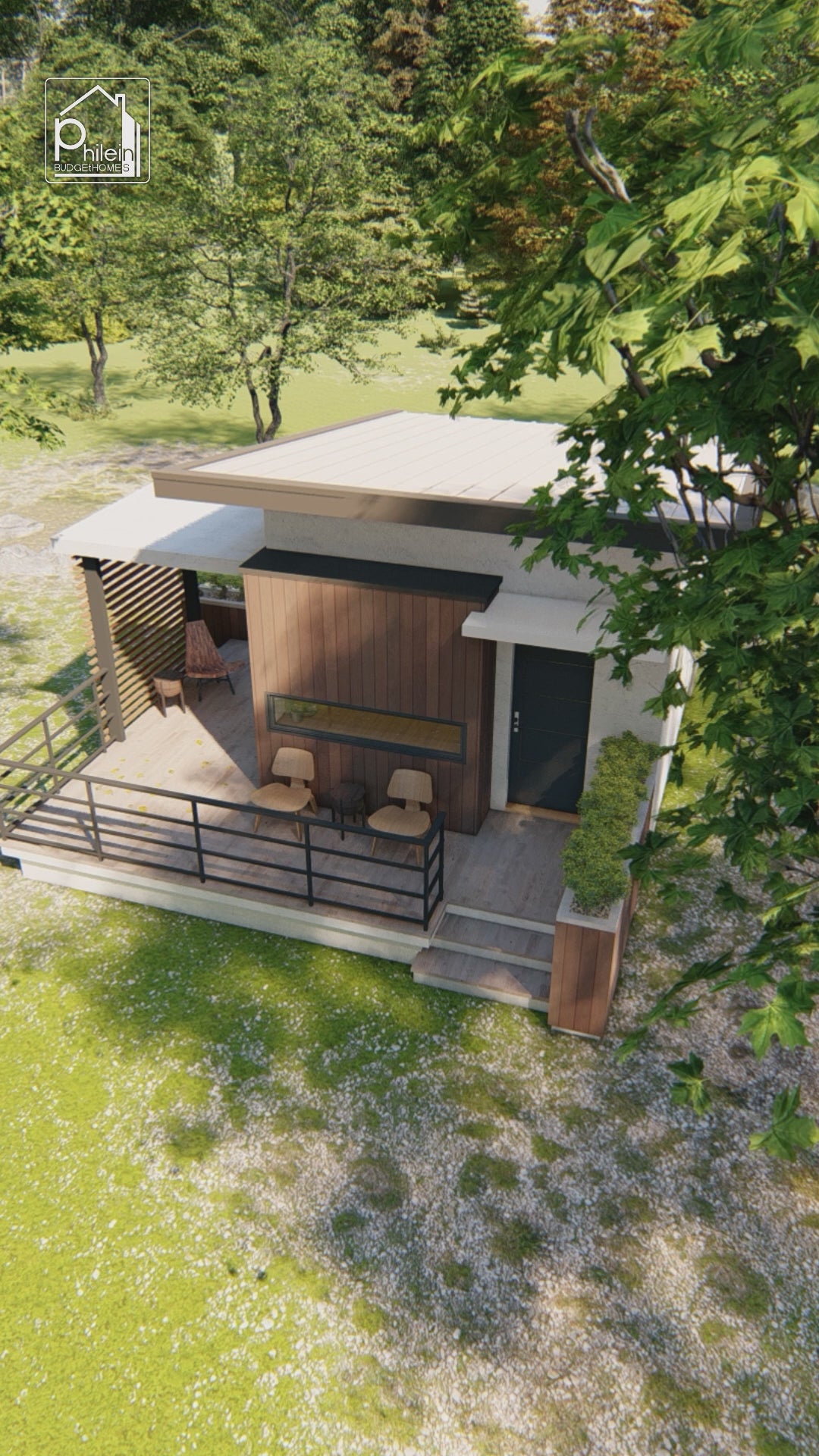 Ursa Layout Kit | 18 sqm Tiny House with Cozy Front Porch, Floor Plan & Elevations (Digital Download)