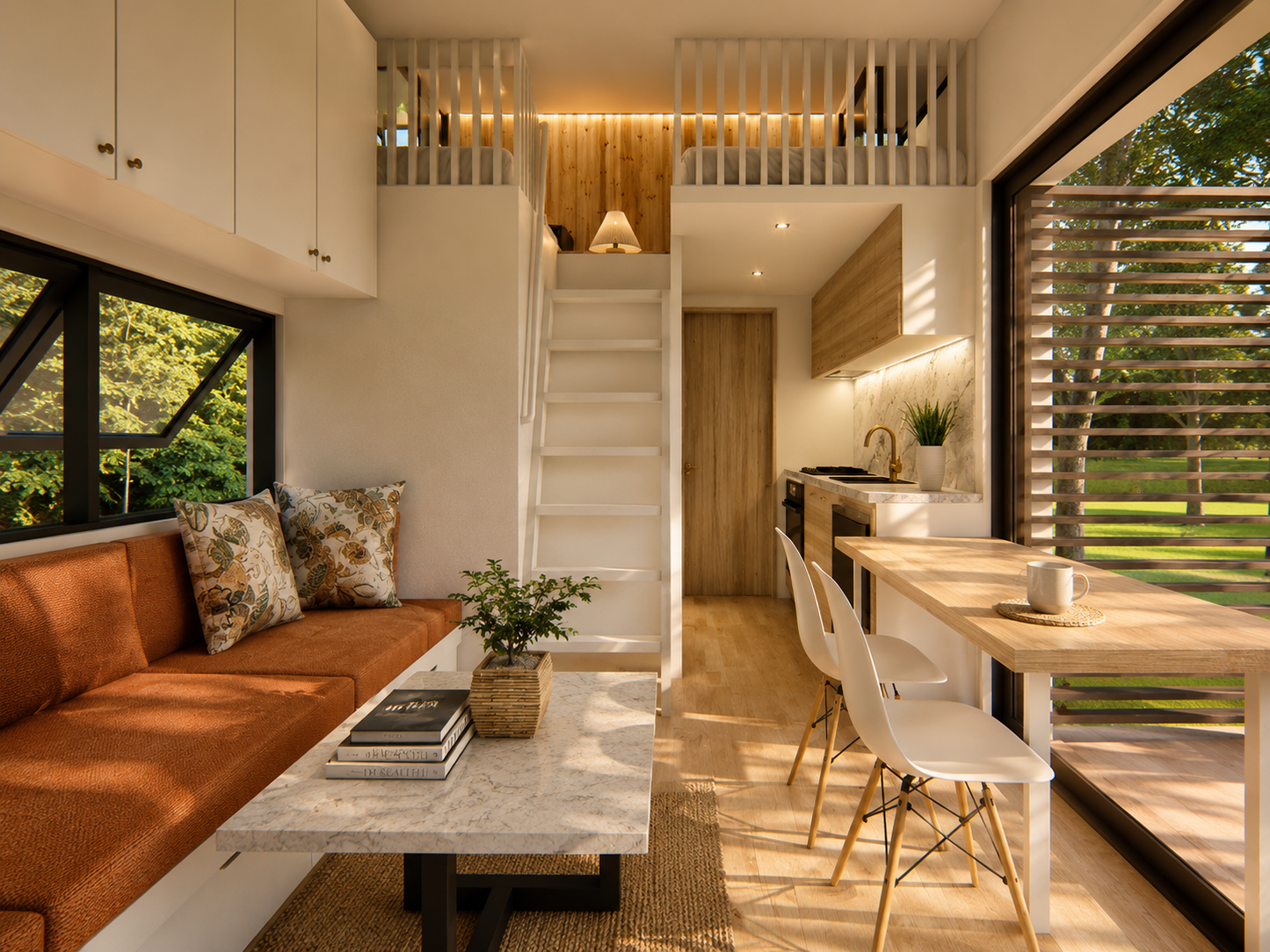 Rue Layout Kit | 25sqm Modern Tiny House Design Floor Plan & Elevations (Instant Download)