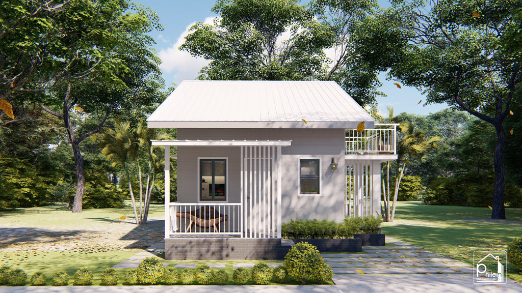 Freesia 3.0 Basic Kit | 53sqm Two Bedroom Small House with Attic Floor Plan (DIGITAL DOWNLOAD)
