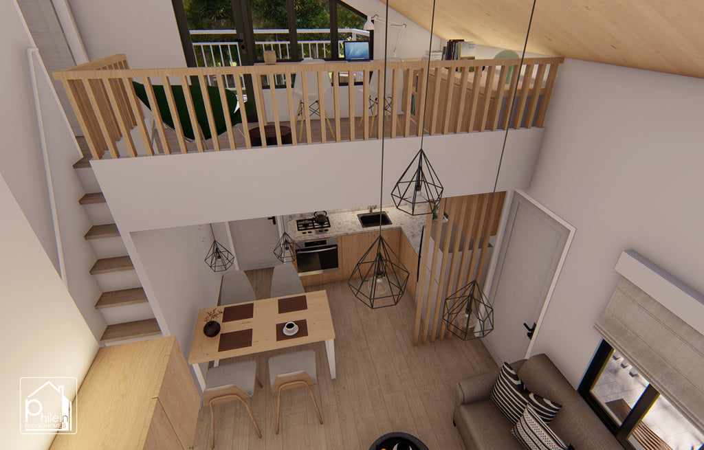 Freesia 3.0 Basic Kit | 53sqm Two Bedroom Small House with Attic Floor Plan (DIGITAL DOWNLOAD)