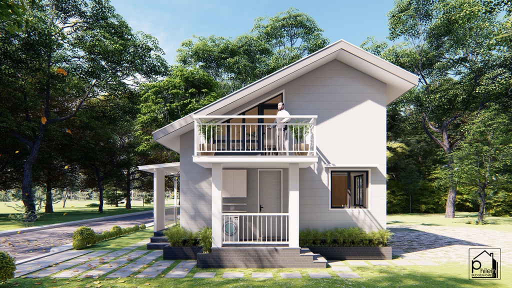 Freesia 3.0 Basic Kit | 53sqm Two Bedroom Small House with Attic Floor Plan (DIGITAL DOWNLOAD)
