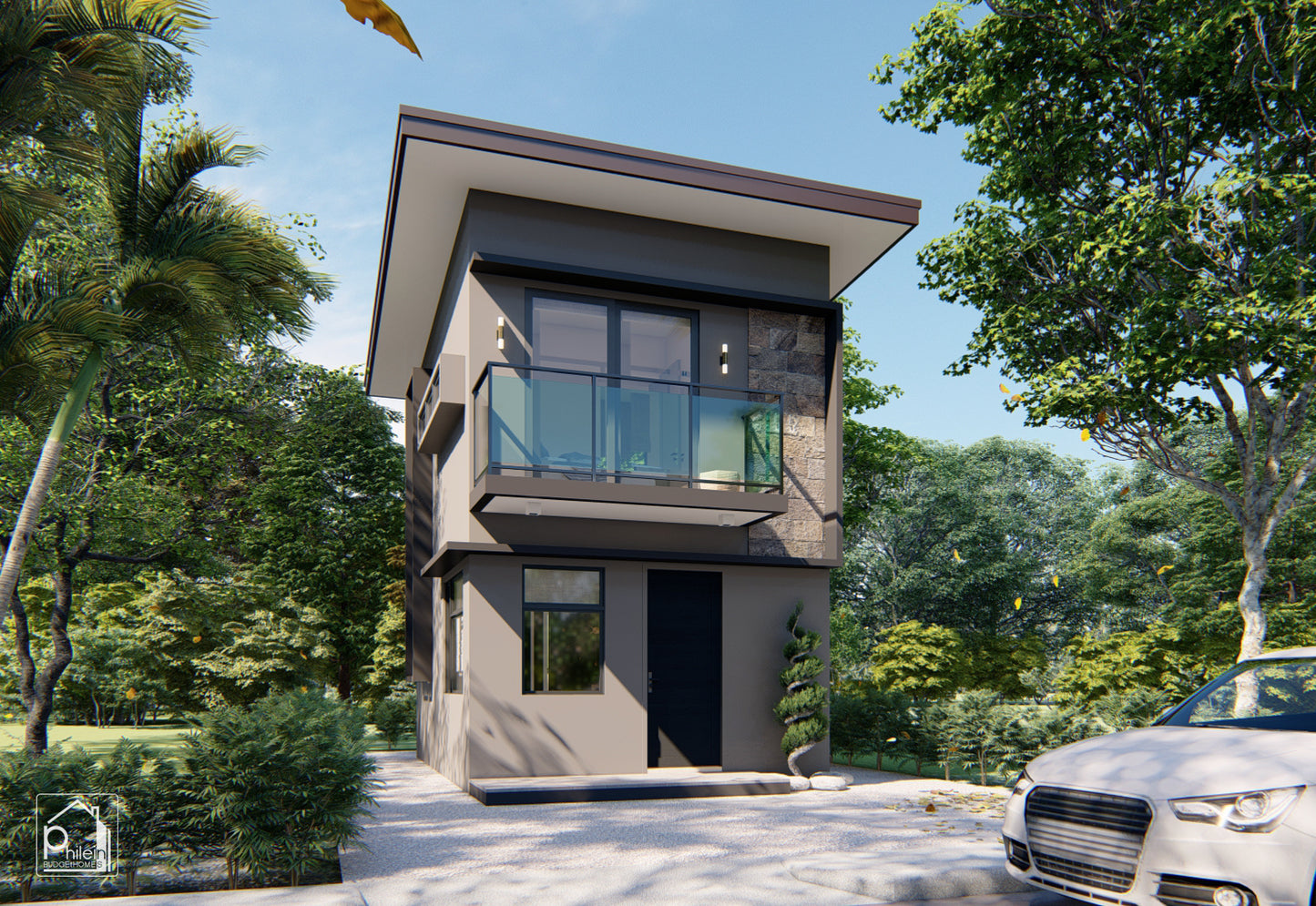 Calix Basic Kit | 4 X 5m Two Bedroom Small House Design Floor Plan (DIGITAL DOWNLOAD)