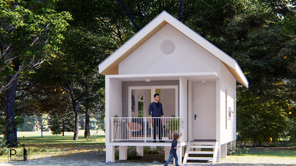 Jasmine Layout Kit | 44sqm Modern Small House with Loft, Floor Plan & Elevations (Digital Download)