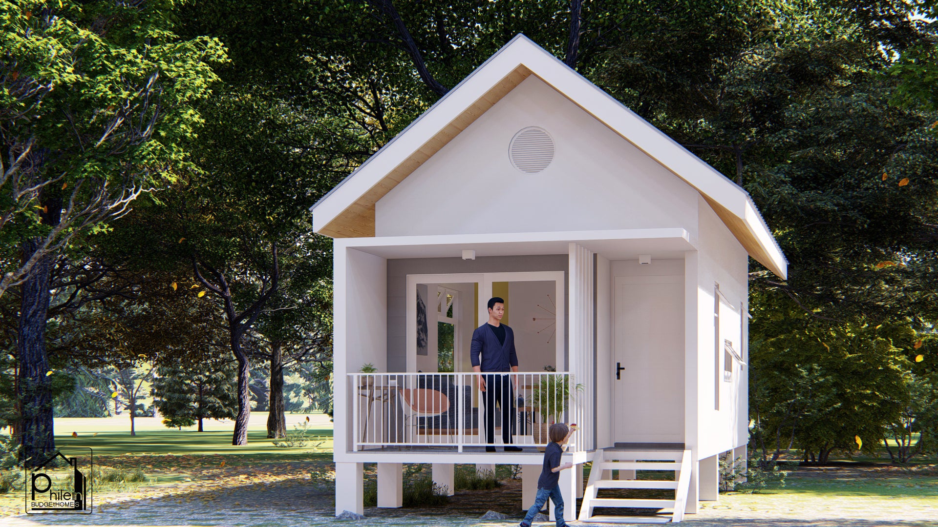 Jasmine Basic Kit | 44sqm Modern Small House with Loft, Floor Plan (Digital Download)