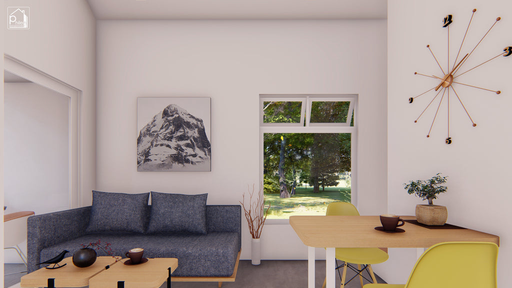 Jasmine Layout Kit | 44sqm Modern Small House with Loft, Floor Plan & Elevations (Digital Download)