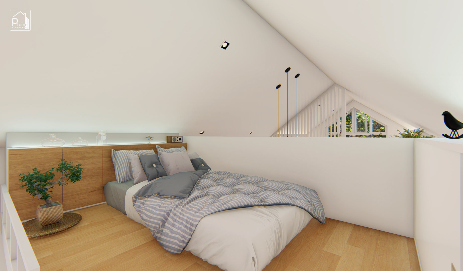 Jasmine 2.0 Basic Kit | 61sqm Modern Small House with 2 Lofts, Floor Plan (Digital Download)