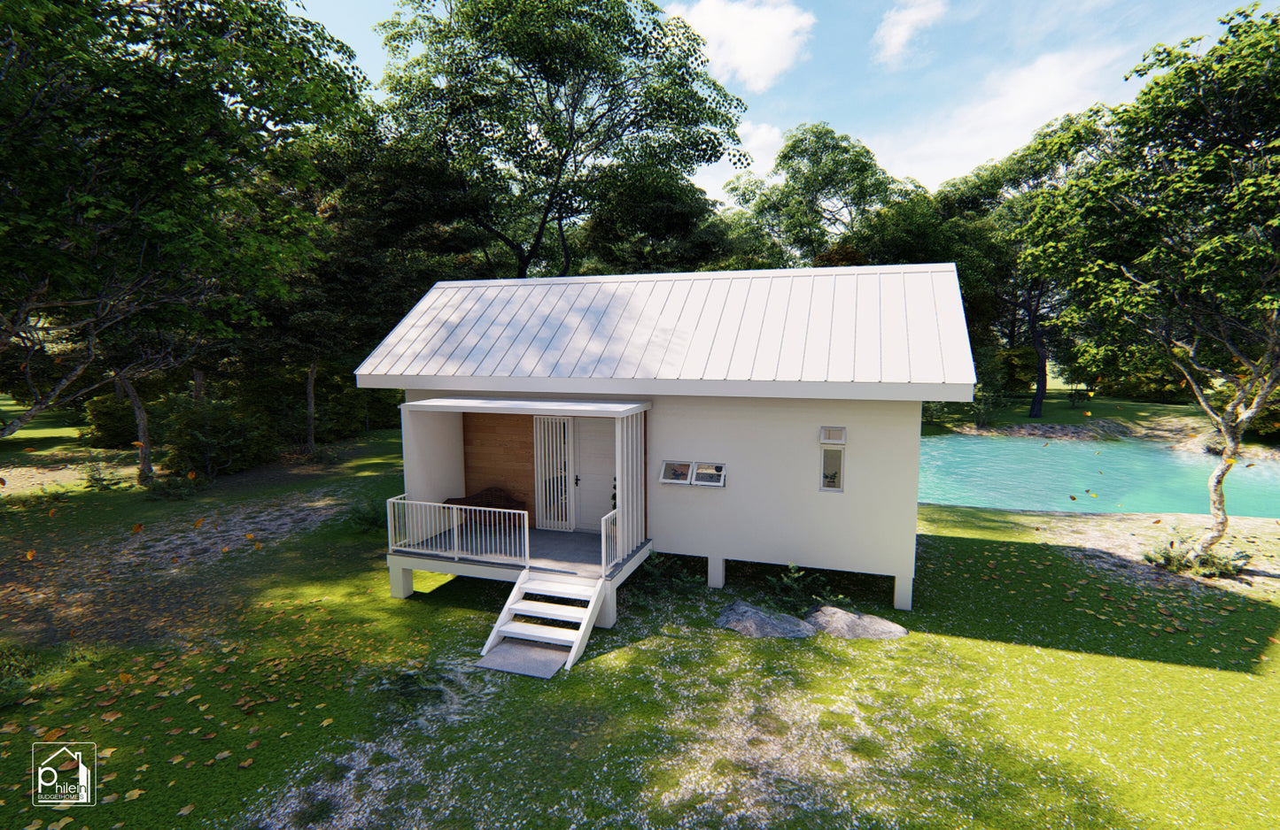 Jasmine 2.0 Layout Kit with CAD/DWG file | 61sqm Modern Small House with 2 Lofts, Floor Plan & Elevations (Digital Download)