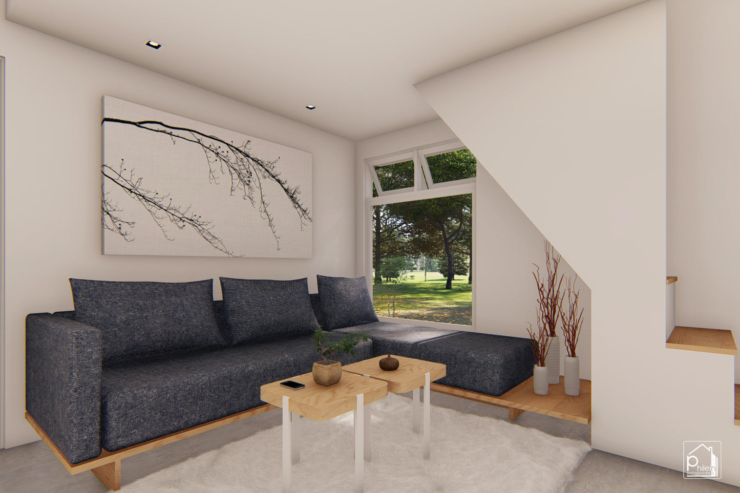 Jasmine 2.0 Layout Kit with CAD/DWG file | 61sqm Modern Small House with 2 Lofts, Floor Plan & Elevations (Digital Download)