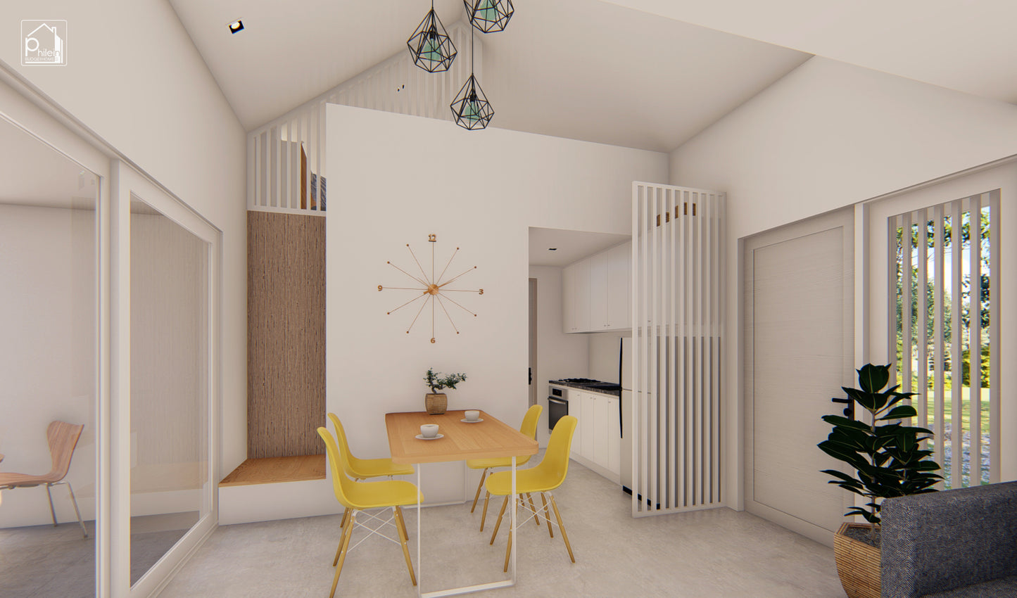 Jasmine 2.0 Layout Kit with CAD/DWG file | 61sqm Modern Small House with 2 Lofts, Floor Plan & Elevations (Digital Download)