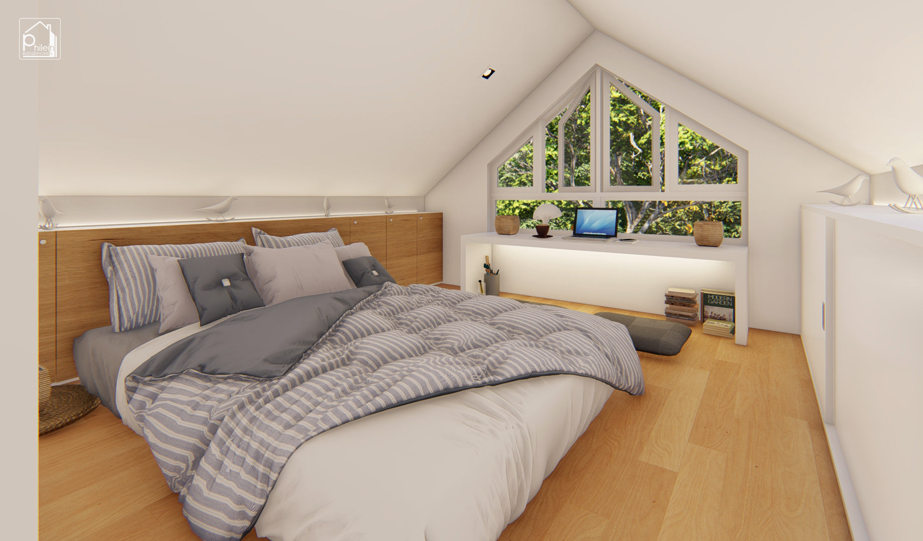 Jasmine 2.0 Basic Kit | 61sqm Modern Small House with 2 Lofts, Floor Plan (Digital Download)