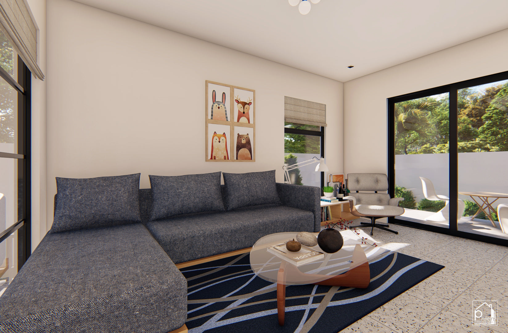 Romy Basic Kit | 84sqm Sleek Two Bedroom Modern House Design Floor Plan (Digital Download)