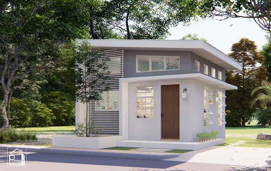 Azalea Basic Kit | 5 x 5m Small House Design with Loft Floor Plan  (DIGITAL DOWNLOAD)