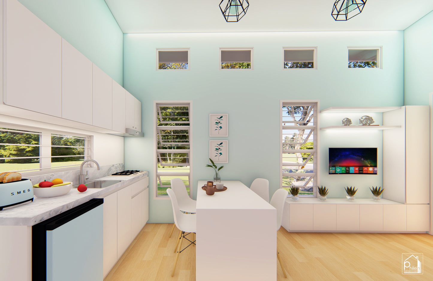 Azalea Basic Kit | 5 x 5m Small House Design with Loft Floor Plan  (DIGITAL DOWNLOAD)