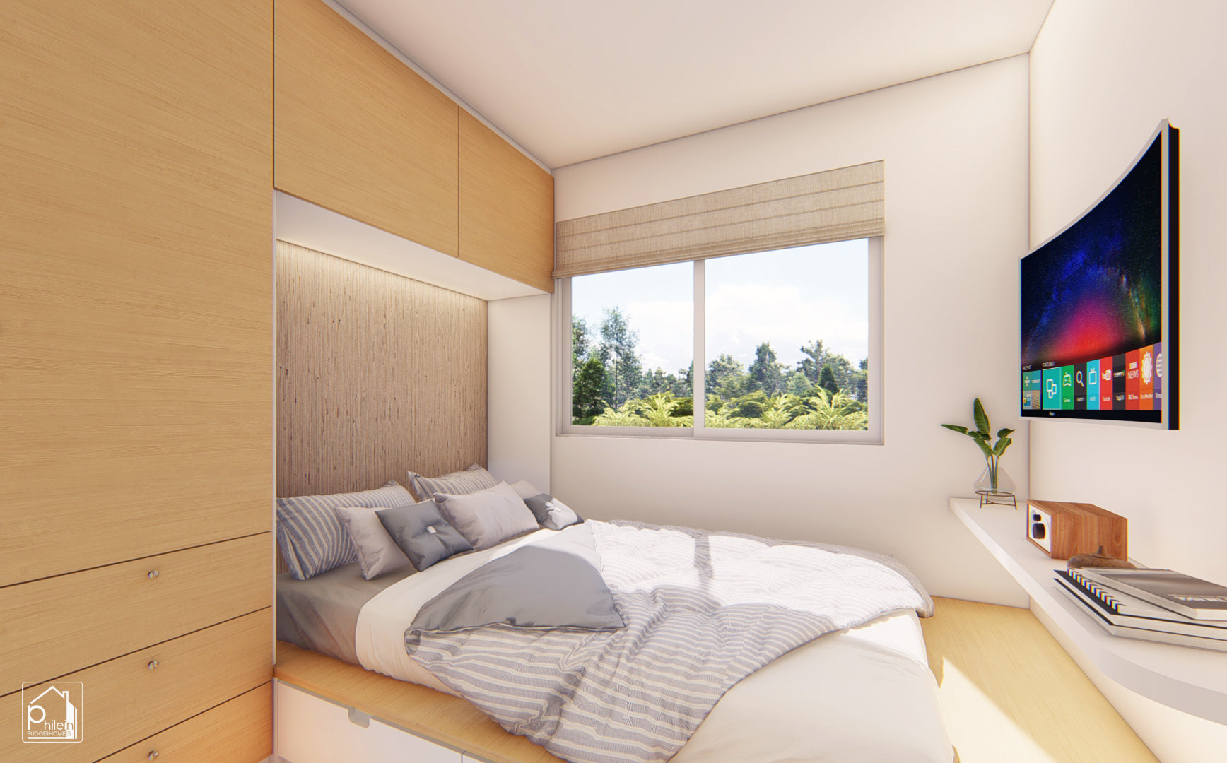 Florian Layout Kit | 50sqm Two Bedroom House with Loft Floor Plan & Elevations (DIGITAL DOWNLOAD)