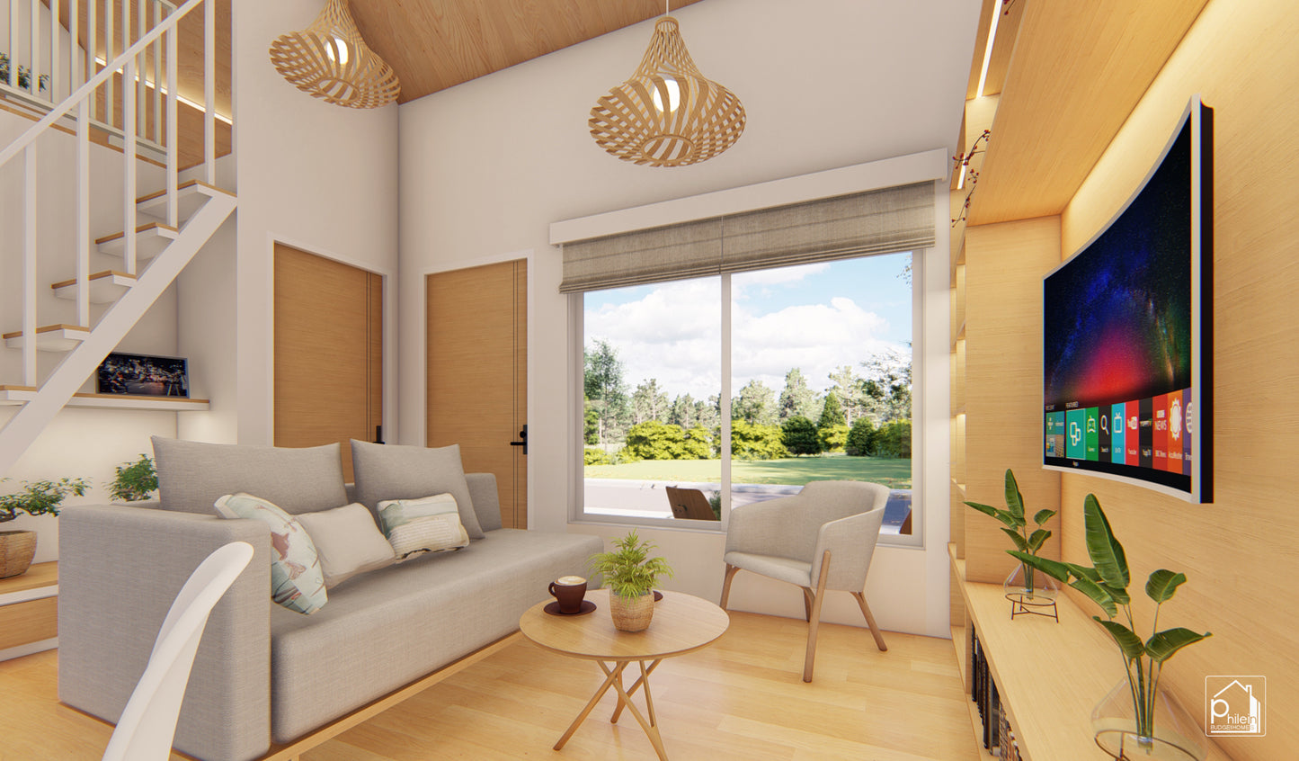 Florian Layout Kit with CAD/DWG file | 50sqm Two Bedroom House with Loft Floor Plan & Elevations (INSTANT DOWNLOAD)