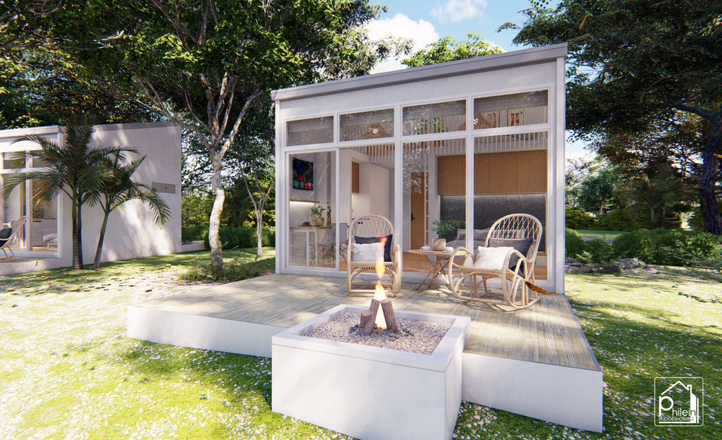 Lone Layout Kit | 300sqft Simple Cabin in the Woods Floor Plan & Elevations (Digital Download)