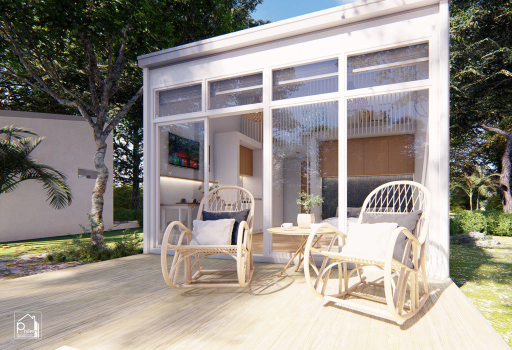 Lone Layout Kit | 300sqft Simple Cabin in the Woods Floor Plan & Elevations (Digital Download)