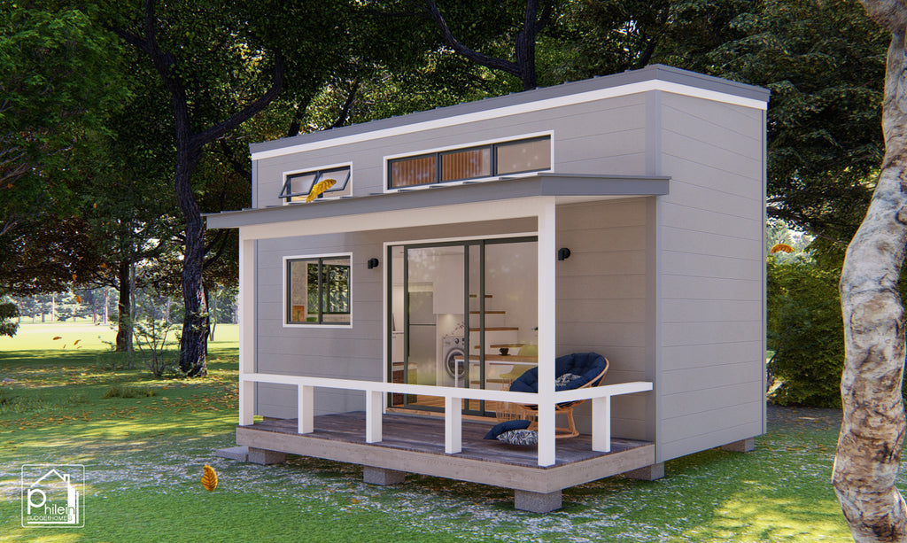 Marigold Layout Kit | 26sqm Lofted Tiny House Floor Plan & Elevations (Digital Download)