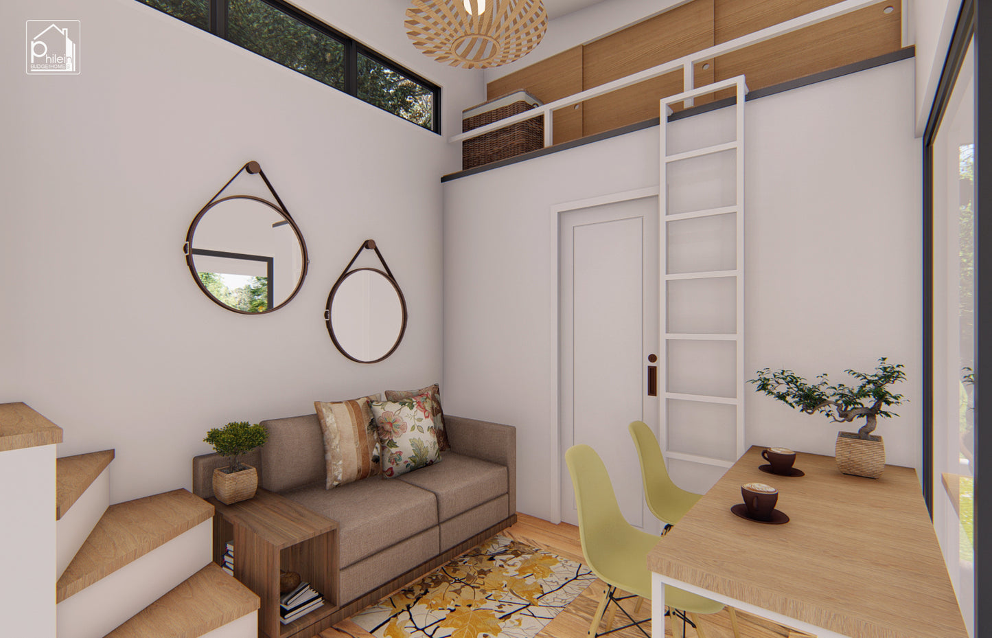 Marigold Layout Kit | 26sqm Lofted Tiny House Floor Plan & Elevations (Digital Download)