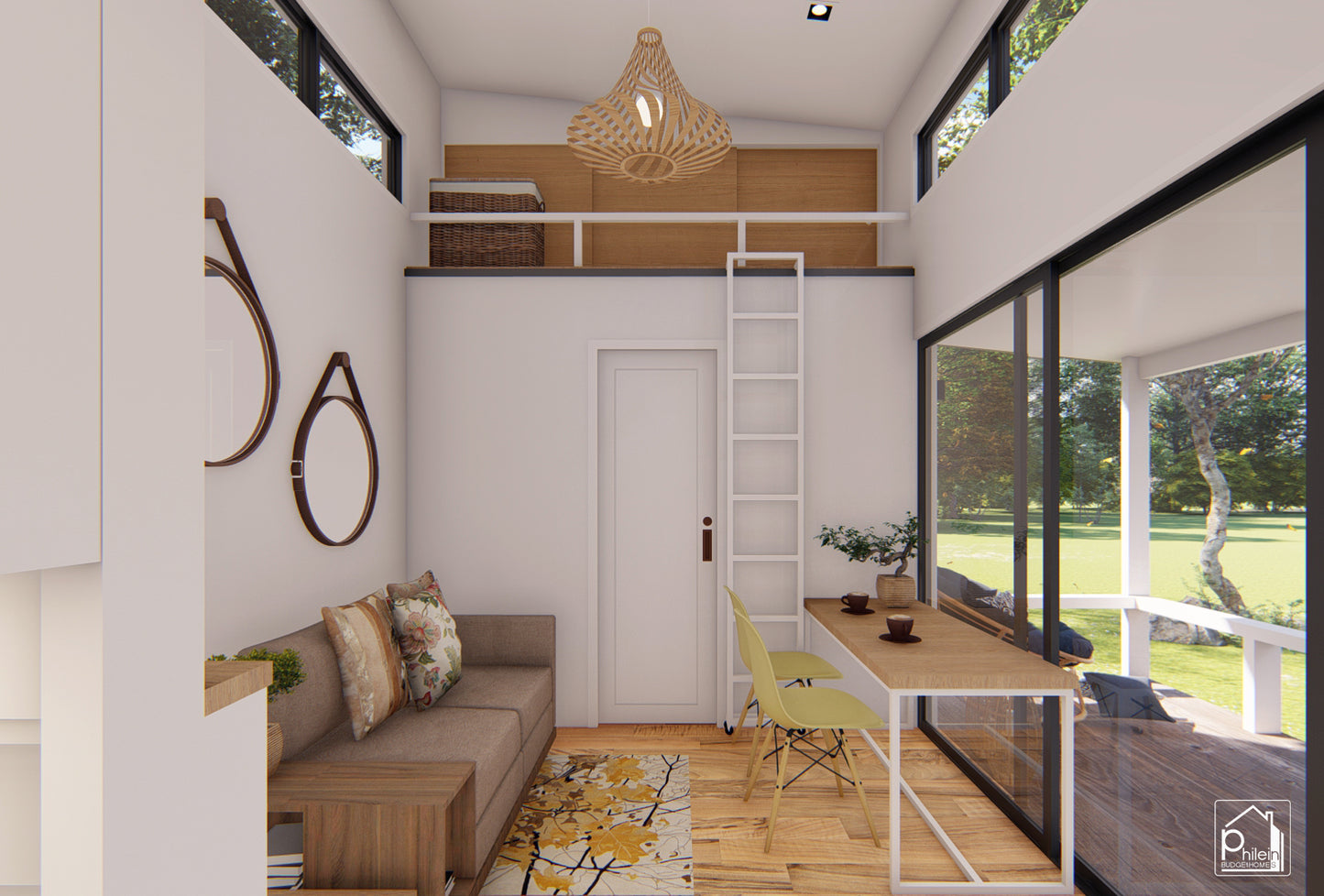 Marigold Layout Kit | 26sqm Lofted Tiny House Floor Plan & Elevations (Digital Download)