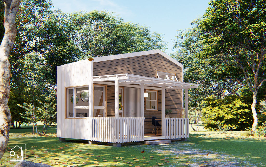 Veronica Layout Kit | 23 sqm Compact Tiny House Design Floor Plan & Elevations (Digital Download)