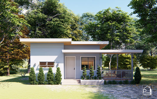Flora Basic Kit | 6 x 6 meters Retirement House Floor Plan ( DIGITAL DOWNLOAD)